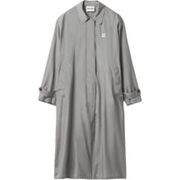 MIU MIU Trench Coat Women's Lead Gray