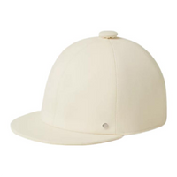 HERMES Rayon Cotton Silk Elastane Baseball Caps Women's Ecru
