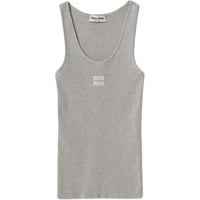MIU MIU SS24 Tank Top Women's Gray