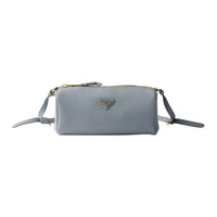 PRADA Calfskin Crossbody Bag, Shoulder Bag Women's Blue