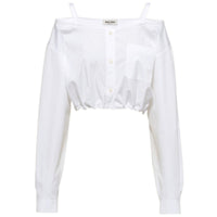 MIU MIU Crop Tops Women's White