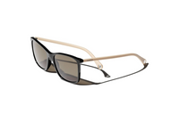 CHANEL Irregular Shape Sunglasses Women's Black