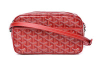 GOYARD Cap-Vert Canvas Camera Shoulder Bag Women's Red
