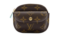 LOUIS VUITTON PVC Patchwork Canvas Wallet Unisex Brown