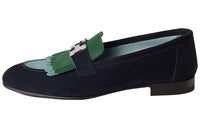 HERMES Royal Loafers Women's Marine Blue
