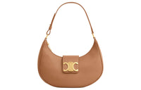 CELINE Smooth Cow Leather Handbag Shoulder Bag Medium Size Women's Bronze