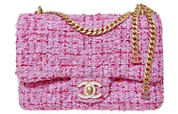 CHANEL 22SS Woolen Crossbody Bag Regular Women's Pink