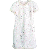 CHANEL Short-Sleeved Dresses Women's White