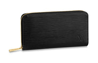 LOUIS VUITTON Capucines Grained ÉPi Cow Leather Wallet Women's Black
