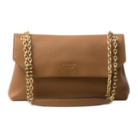 PRADA Leather Handbag Shoulder Bag Women's Caramel
