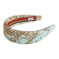 HERMES Silk Headbands Women's Blue
