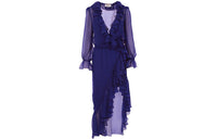 SAINT LAURENT Long-Sleeved Dresses Women's Indigo
