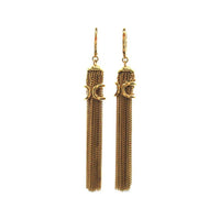 CELINE Gold-Plated Metal Earrings Women's Gold
