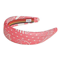 HERMES Silk Headbands Women's Pink