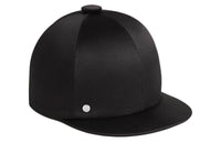 HERMES Silk Satin Baseball Caps Women's Black