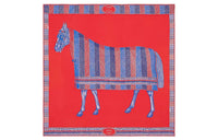 HERMES Silk Scarves Women's Red