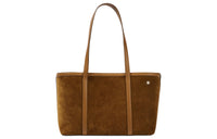 Loro Piana Suede Tote Bag Shopping Bag Handbag Medium Size Women's Brown