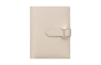 HERMES Bearn Epsom Leather Short Wallet Women's 10 Craie Milkshake White