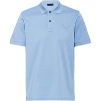 PRADA Piqué Polo Shirt Polo Shirt Men's Blue