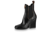 LOUIS VUITTON Patti Patti Short Chelsea Boots Women's Black