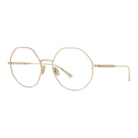 DIOR Metal Irregular Shape Eyeglass Frames Women's Gold