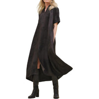 HERMES FW24 Short-Sleeved Dresses Women's Black
