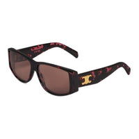 CELINE Acetate Irregular Shape Sunglasses Women's Pink