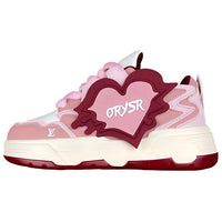 LOUIS VUITTON Low-Top Skateboard Shoes Women's Pink
