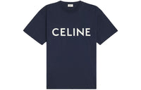 CELINE T Shirt Women's Marine Blue