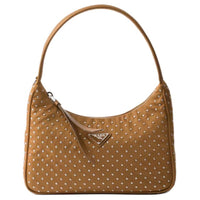 PRADA Recycled Polyamide Handbag Mini Women's Brandy