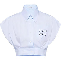 MIU MIU SS22 Shirt Women's Blue
