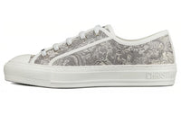 DIOR Walk'n'Dior Platform Shoes Low-Top Stylish Skateboarding Shoes Women's Gray