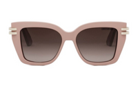 DIOR Acetate Irregular Shape Sunglasses Women's Pink