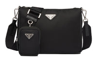 PRADA Hobo Nylon 3-in-1 Messenger Bag Briefcase Shoulder Bag Crossbody Bag Men's Black