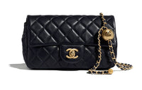 CHANEL Classic Flap CF Shoulder Bag Lambskin Black