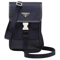 PRADA Re Nylon Recycled Polyamide Cell Phone Pouch Men's Marine
