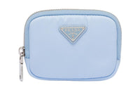 PRADA Recycled Nylon Wallet Small Size Women's Light Blue