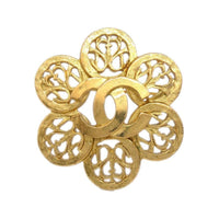 CHANEL 1995 Cc Flower Brooch