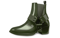LOUIS VUITTON Rhapsody Short Chelsea Boots Women's Army Green
