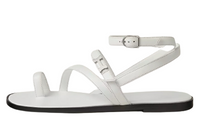 HERMES Harmonie Strap Sandals Women's White