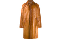 PRADA Leather Jackets Men Umber