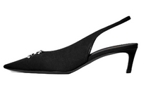 CELINE Alma Triomphe Slingback Black Women's