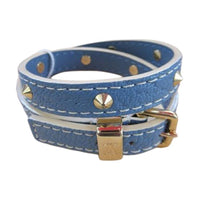 LOUIS VUITTON Leather Bracelets Women's Blue