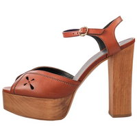 CELINE Strap Sandals Women's Brown