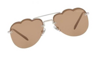 MIU MIU Acetate Metal Square Sunglasses Women's Gray