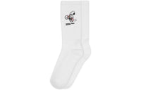SAINT LAURENT Rive Droite Series FW22 Mid-Calf Socks Unisex White