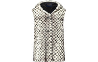 LOUIS VUITTON Fur Women's Black White