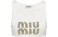 MIU MIU FW22 Tank Tops Women's White