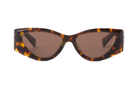 MIU MIU Logo-lettering Cat-eye Sunglasses