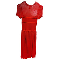 DIOR Short-Sleeved Dresses Women's Red
